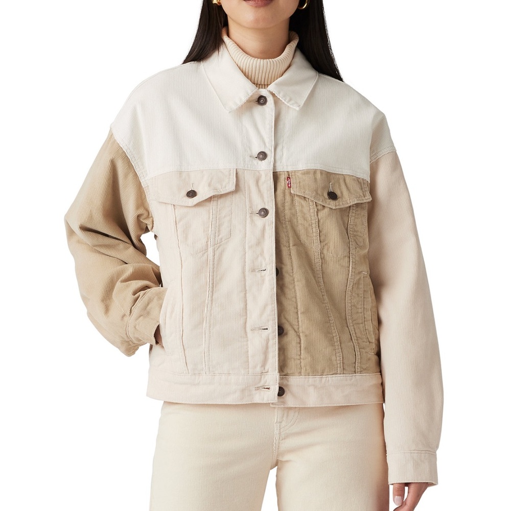 Women’s Corduroy quilt 90s trucker jacket